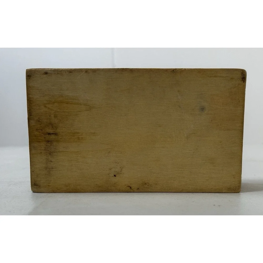 Vintage Wooden African Animal Dominoes 27 Pieces With Wooden Box Case